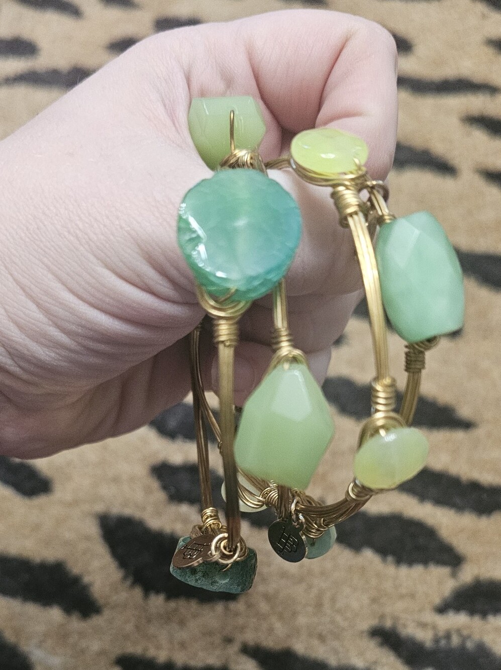4 Green Bourbon And Bowties Bracelets
